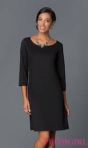 Short Black Shift Dress With Sleeves By Tiana B At Promgirl Com Prom Dresses Short Junior Dresses Dresses