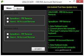 Connect your phone with the pc using usb cable and click unlock Unlocker Frp Mi Account Remover By John Esmail