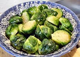 Prepare the brussels sprouts in the microwave according to package instructions, without any added seasoning. Brussels Sprouts With Browned Butter Linda S Low Carb Menus Recipes