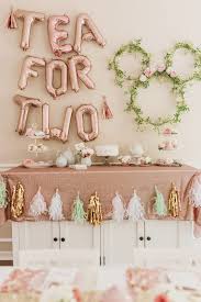 Balloons & party decor dirba šiose srityse: Tea For Two Presley S Second Birthday Decorations Party Ideas