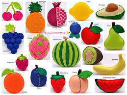 Fruits And Berries Felt Toys Ornaments Magnets Keychains Etsy Felt Fruit Felt Toys Felt Ornaments