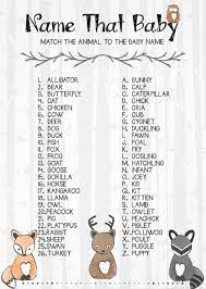 Name That Baby Game Invitation Zazzle Com Baby Shower Game Cards Baby Shower Funny Animal Baby Shower Games