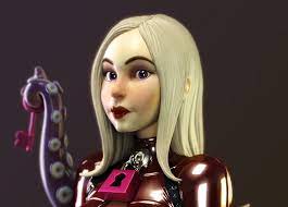 3D Serge Female Sci-Fi Character Illustration - Illustration Agent Website