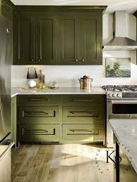 Explore painted kitchen cabinet ideas and choose the color and style that best suits your kitchen. Olive Green Kitchen Cabinets Green Kitchen Furniture Olive Green Kitchen Green Kitchen Cabinets
