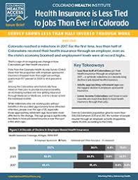 In an effort to combat consumer and manufacturer inflationary prices, along. Health Insurance Is Less Tied To Jobs Than Ever In Colorado Colorado Health Institute