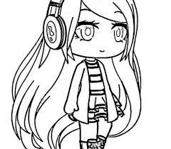 Easy Gacha Life Coloring Pages Gacha Life Coloring Pages Boys And Girls Pretty Girl Gacha Lif Cartoon Coloring Pages Chibi Coloring Pages Cat Coloring Page