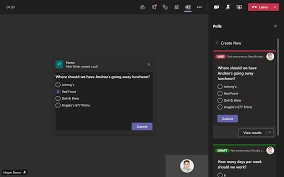 Create your own online poll in seconds and see the results in real time as your audience vote on any web. Use The New Built In Polls In Microsoft Teams Meetings Jumpto365 Blog
