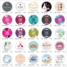 Aradığıın yüzlerce farklı sticker modeli kapına kadar gelsin. 100pcs Sticker Kahwin Murah Bulat Bunga Free Design Template 4cm 7cm Shopee Singapore