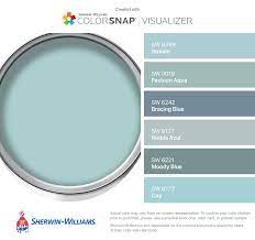 Tämä on erittäin hienostunut aqua, joka sopii hyvin pimeään puuhun ja kiviin. I Found These Colors With Colorsnap Visualizer For Iphone By Sherwin Williams Stream Sw 6499 Festoon Aqua S Paint Colors For Home Festoon Aqua Aqua Paint
