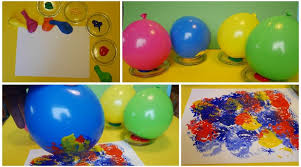 Kindergarten Maltechnik Luftballondruck Fruhling Im Kindergarten Luftballons Maltechniken Kinder