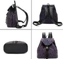 Nevenka Zaino Donna Borsa a Spalla Geometrico a Rombo con Colori Luminosi  Borse Coulisse Zainetto Backpack alla Moda, Grande Quadrato Geometrico ...