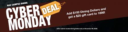 We did not find results for: Cyber Monday Sale Campus Dining