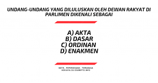 Undang undang yang diluluskan oleh dewan rakyat di parlimen dikenali sebagai. Norfaizah Nordin Kaklang2001 Profile Pinterest