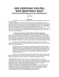Der Ursprung Von Zen Wer Ubertragt Was Being Without Self