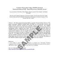 What is a research paper needs? Author Information Ieee Sensors 2020