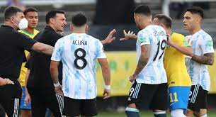 Argentina's world cup qualifier in brazil was suspended on sunday evening after brazilian medical officials stormed the field at the neo . Yohcmr9trwwz0m