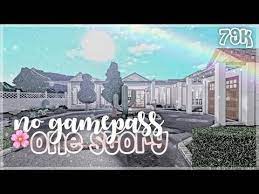 Bloxburg No Gamepass One Story Home Youtube One Story Homes Bloxburg Exterior Two Story House Design