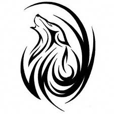 Attractive Tribal Wolf Howling Head Tattoo Stencil Attractivetattoos Tribal Wolf Tattoo Wolf Tattoos Cat Tattoo Designs