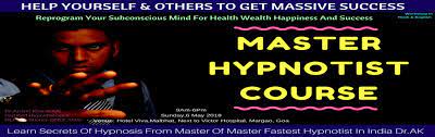 If you are considering hypnotherapy as a career, but many hypnotherapists enjoy the freedom to set their own hours, rates and working conditions. Become Master Hypnotist Workshop Goa Meraevents Com