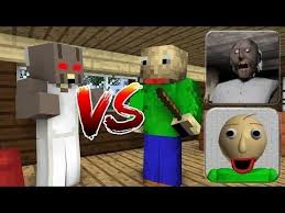 There are two sides to every coin, and both seem equally matched in this asymmetrical conflict. Monster School Baldi S Basics Vs Granny Horror Game Minecraft Animation Minecraft School Monster School School Videos