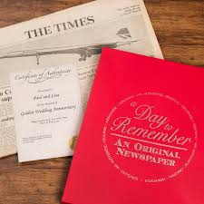 Earrings, necklaces, bracelets, and other jewelry are all great pearl gift ideas. Original Newspaper From 1971 Golden Wedding Anniversary Gettingpersonal