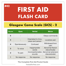 Some centres score gcs out of 14, not 15, omitting 'withdrawal to pain'. The Glasgow Coma Scale Gcs For First Aiders First Aid For Free