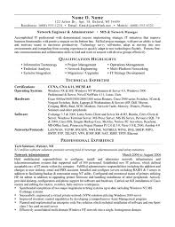 network administrator resume example