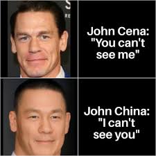 Why did john cena apologise to china? John Cena Vs John China 9gag