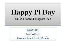 Computing pi is used as a. National Pi Day