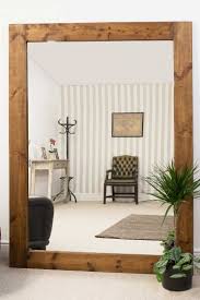 Browse our wood bathroom mirror frame collection to find the perfect wood tone mirror frames for your space. Large Solid Wood Frame Wall Mounted Mirror 7ft X 5ft 213cm X 152cm