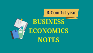 B Com Economics Notes 1st Year Business Economics Syllabus Books