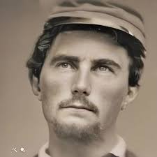 Animated by AI, here is Franklin Clarence Loveland's Civil War photograph.  He is Gail's 3rd cousin 4 times removed. , Clarence was born July 30th,  1839 in Salem, Pennsylvania, the son of Argalus ...