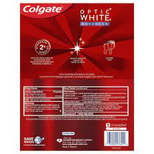Why is a product that may not be safe for our hands still in a . Colgate Optic White Advanced Teeth Whitening Toothpaste 5 Pk Caja Usa