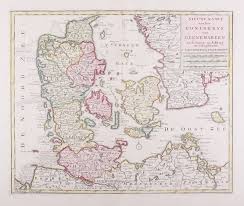 Op de wereldkaart, dan heb je alle letters te vinden: Kaart Denemarken Europa Prenten Antiquariaat Delfshaven
