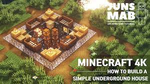 A large open space is probably best suited for an underground house, because tree roots can also cause issues during excavation. Minecraft Tutorial How To Build An Underground House Survival Simple Starter House 114 Youtube