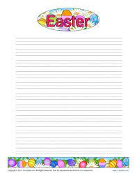 Easter Printable Lined Writing Paper