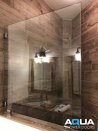 Or you could pull out the bathroom door and insert glass dividers. 3 8 Frameless Walk In Shower Glass Panel On A Rise