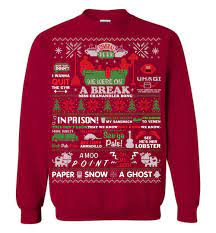 90s unisex vintage multicolor lightup krampus ugly christmas sweater. Friends Ugly Christmas Sweater Friends Ugly Christmas Sweater For Men Women Friends Tv Show Apparel