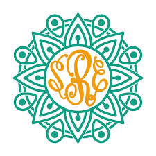 Download Mandala Monogram Cuttable Frame