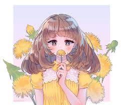 Yellow Digital Art Anime Anime Flower Aesthetic Anime