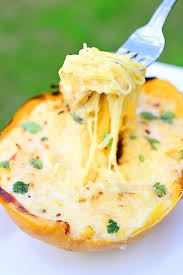 Skinny Spaghetti Squash Alfredo Recipes Food Eat