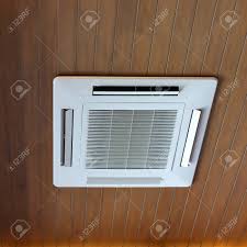 Air conditioning equipment & systems air conditioning service & repair plumbers. Air Conditioner Cooling Cassette Type Electric Equipment On Wooden Stock Photo Picture And Royalty Free Image Image 85706572