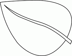 Simple two leaf coloring page. Large Leaf Coloring Page Coloring Home