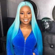 Black And Blue Lace Front Wig Lace Front Wigs On Instagram Aqua Blue Drip Follow Wigology101 Like Wig Hairstyles Front Lace Wigs Black Women Colored Wigs