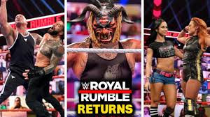 A series of images were posted one of which was the shot of seth rollins hitting the stomp on bray wyatt's alter ego gimmick, the fiend. Every Return Leaked For Wwe Royal Rumble 2021 New Monstrous Fiend Bray Wyatt The Rock Return Youtube
