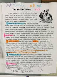 Trail Of Tears Reading Sequence Activity Social Studies Integrated History Trail Of Tears Andrew Jackson Native Americans Unit