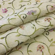 China sofa fabrics suppliers and upholstery fabric for sofa factory. Polyester Flower Deluxe Jacquard Chenille Upholstery Sofa Fabric Rs 165 Meter Id 21929916130