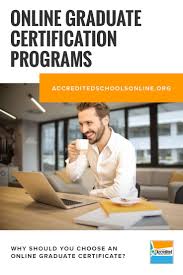 Online Graduate Certification Programs Accredited Schools Online Find Top Rated Accredited Programs Online Best Nursing Schools Importance Of Time Management Online Degree