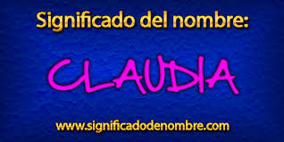 Significado De Claudia