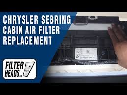 Side open hood there is a access door under right side wiper top of cowl. How To Replace Cabin Air Filter Chrysler Sebring Youtube